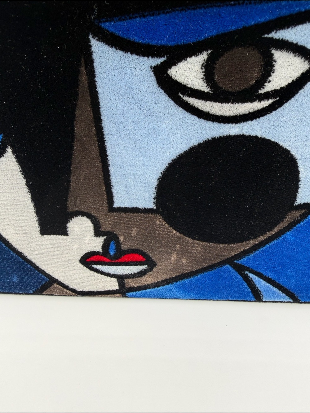 Rare Prada Velvet Abstract Face Art-Print Top-Handle Bag - Picture 3 of 5